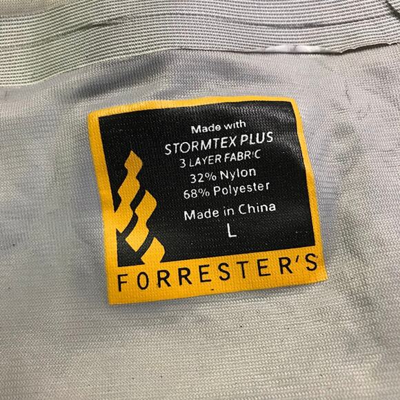 Forrester's Men Golf Jacket L Full Zip Stormtex Waterproof Vented Zip-Off Sleeve - Picture 3 of 8